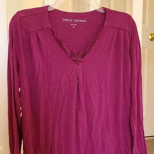 Carole Hochman PS Lounge Top Purple